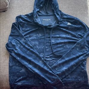 Reebok Dark Blue Camouflage Hoodie